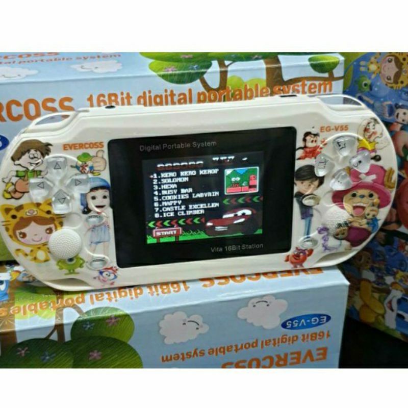Game PSP Kado Anak  Game Boy Game Portable PSP Evercross V55 16bit Analog Game Anak