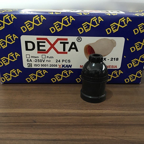 Fitting Lampu Gantung Merk Dexta 218H Warna Hitam