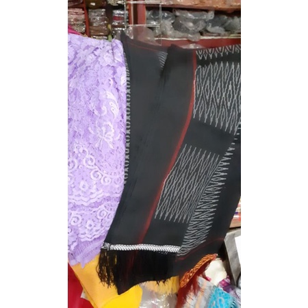 PAKET KAIN SONGKET DENGAN KAIN BROKAT SONGKET SIBOLANG BROKAT UNGU SEMI PRANCIS UNGU SONGKET HITAM