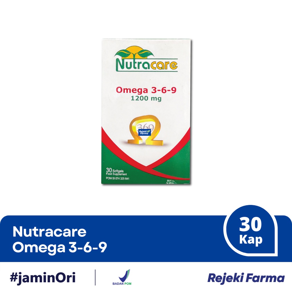 Nutracare Omega 369 1200 mg 30 kapsul - Nutra Care 3-6-9 1200mg