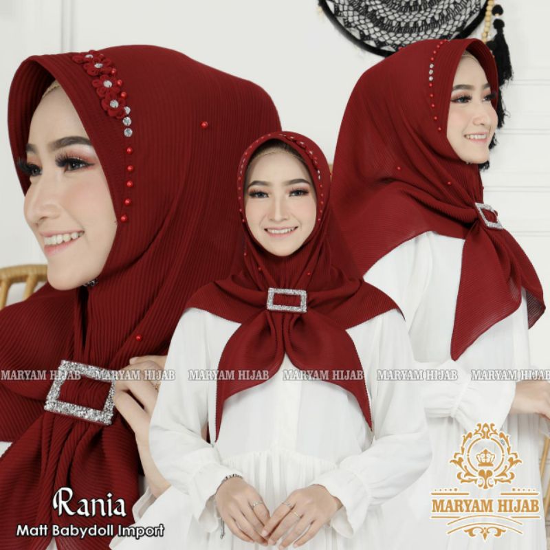 NINA PAYET GESPER SWAROSKI MH / JILBAB PLISKET PED GESPER / JILBAB PLISKET PET / JILBAB PLISKET INST