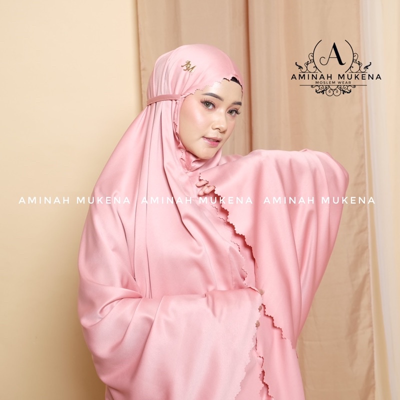 Mukena Dewasa Silky Traveling Daily Aminah Lasercut