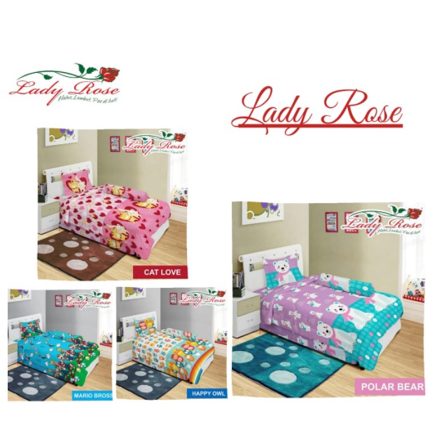 Sprei Lady Rose Ukuran Extra Single 120x200