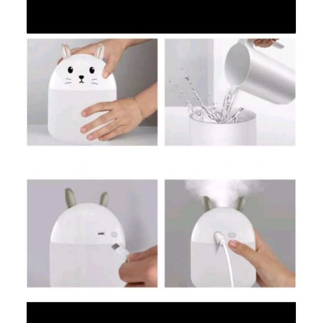 humidifier cute rabbit pelembab udara ruangan cat