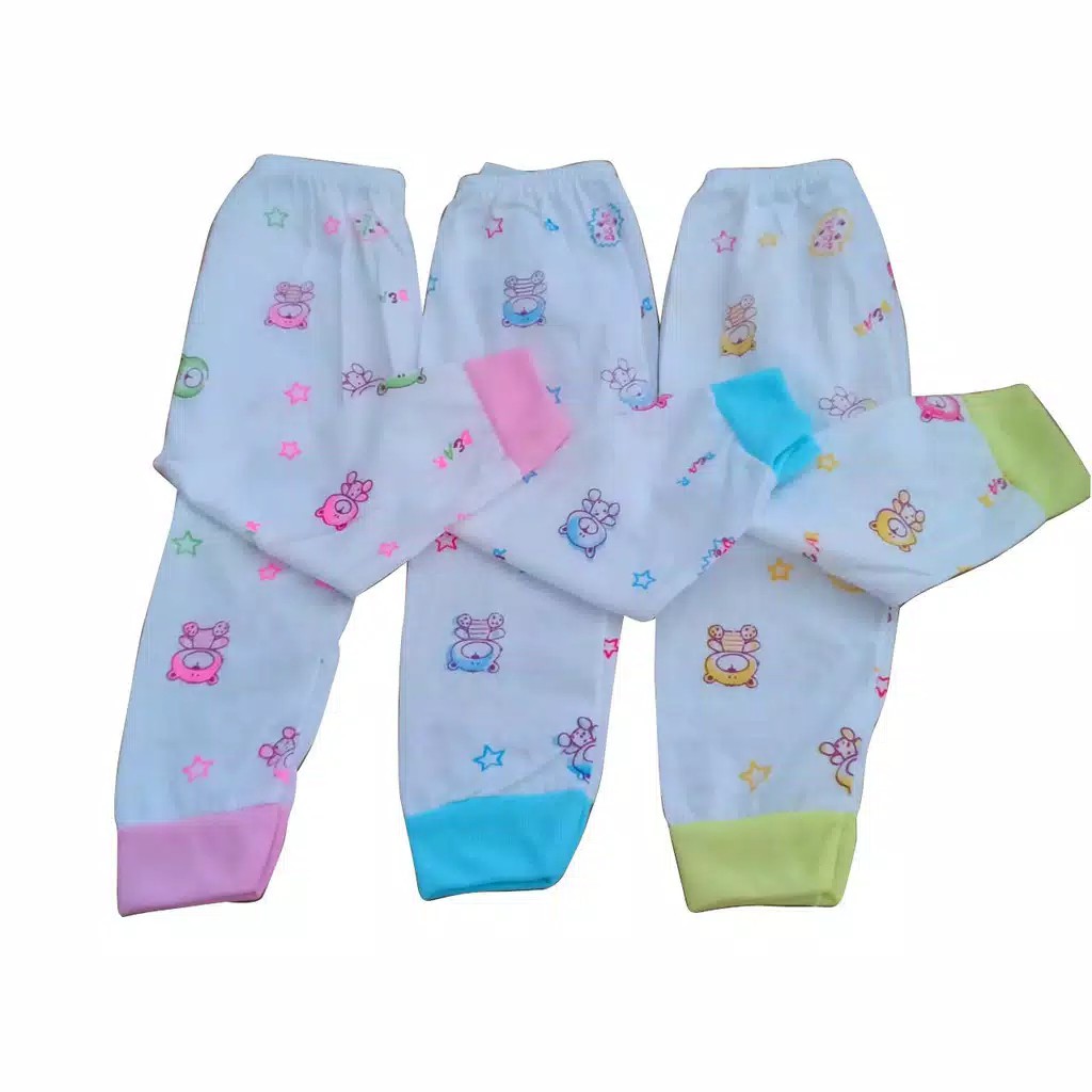 ecer satuan celana panjang bayi size S (0-6 bulan) bahan halus dan lembut