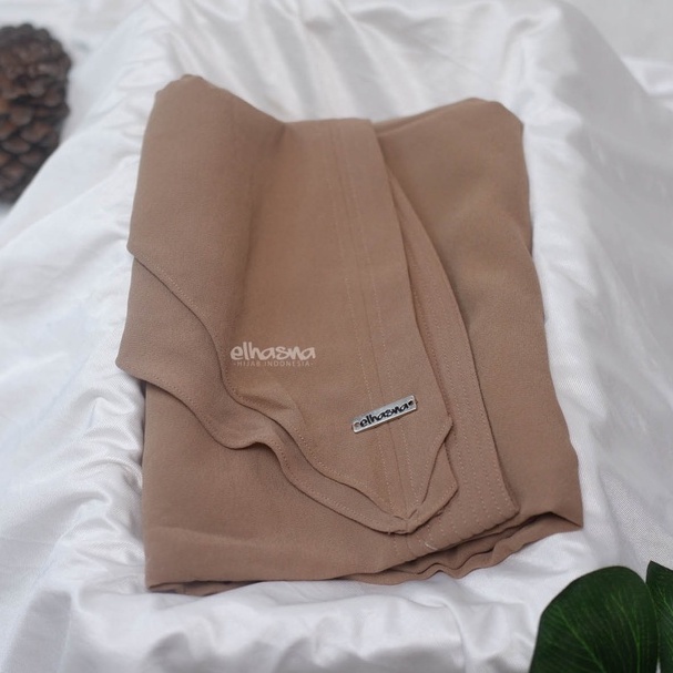 Hijab Instan XL Jumbo Hijab Ceruty 2 Layer Jilbab Instan  By Elhasna-MILO