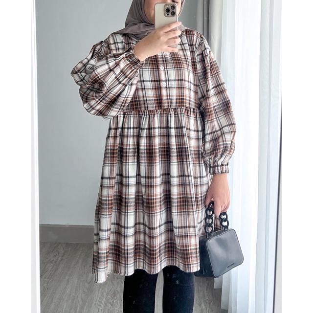 Bymeldev Babydoll Flanel Tunik