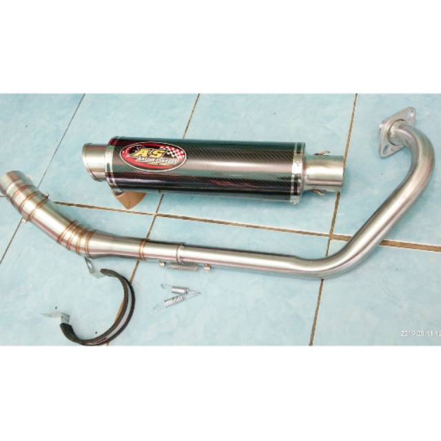 Knalpot satria fu karbu satria fu fi injeksi - knalpot AS Racing Exhaust original