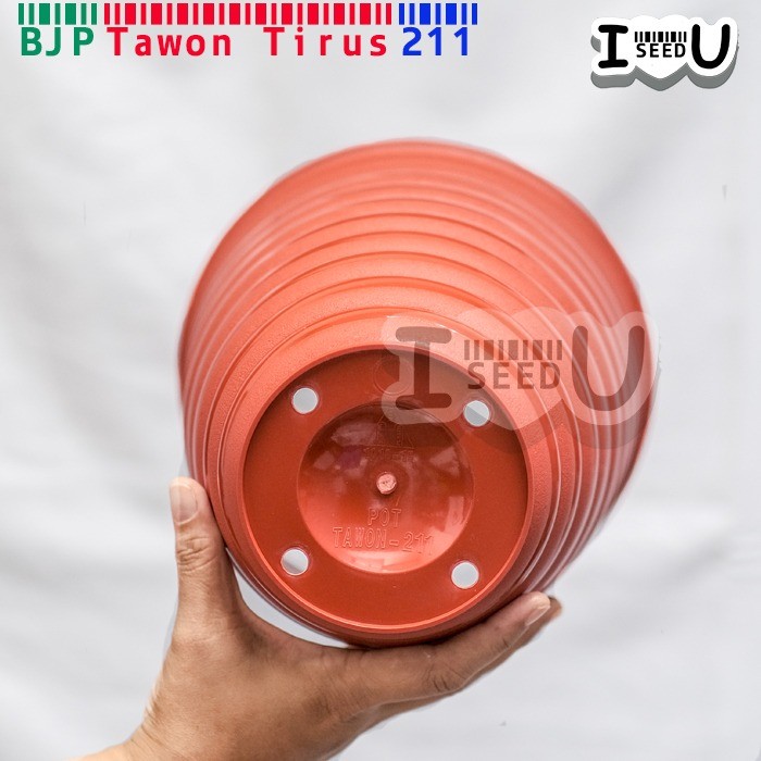 Pot Bunga Tawon Tirus/Pirus Ori 211 Coklat (BJP)