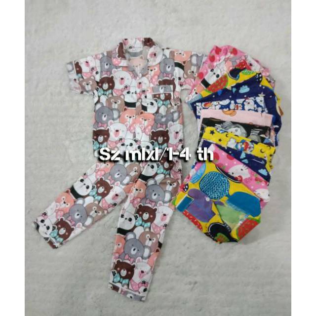 piyama anak karakter size mlxl 1-5 tahun-2