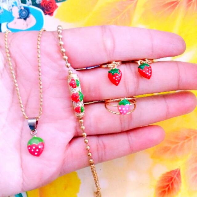 SET XUPING ANAK / SET XUPING STRAWBERY