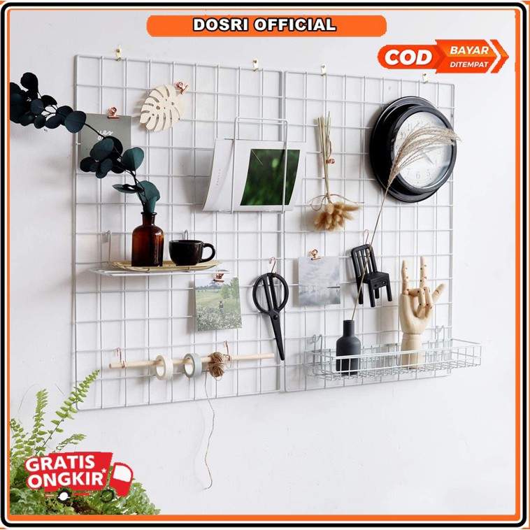 [NEW] HIJANG 52x35 WALL GRID Hiasan Dinding Dekorasi Kamar Aesthetic Mesh Board Pajangan Foto