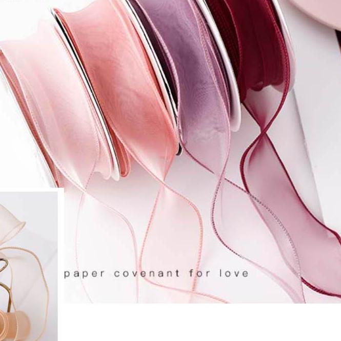 

♥ 1ROLL Pita Ribbon Fishtail 4cm - Pita Gelombang - Pita Kado PS016 ♟