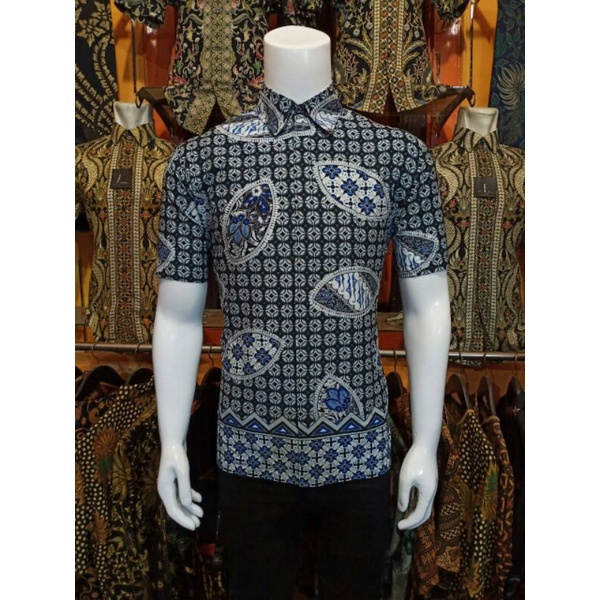 KEMEJA BATIK PRINT REGULER FIT BATIK PRIA LENGAN PENDEK