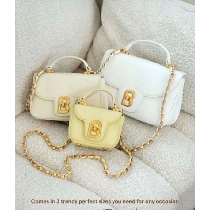 Alma flap bag small beige buttonscarves