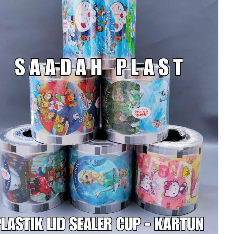 

➯ Plastik Lid Sealer Cup Polos Kartun Buah 1000cup 21 / Cup Sealer / seal cup polos ♀