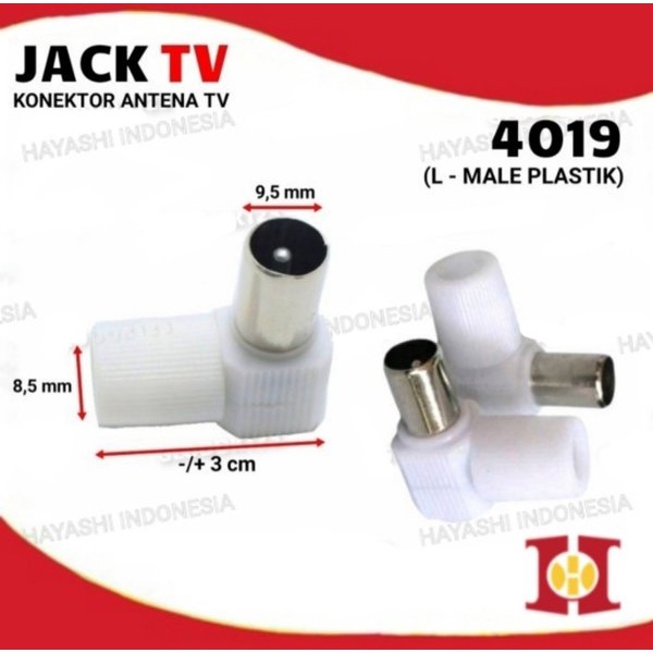 Konektor Jack Jek Antena TV 5C Besi RG6 Male Female Taiwan Original - 10pcs