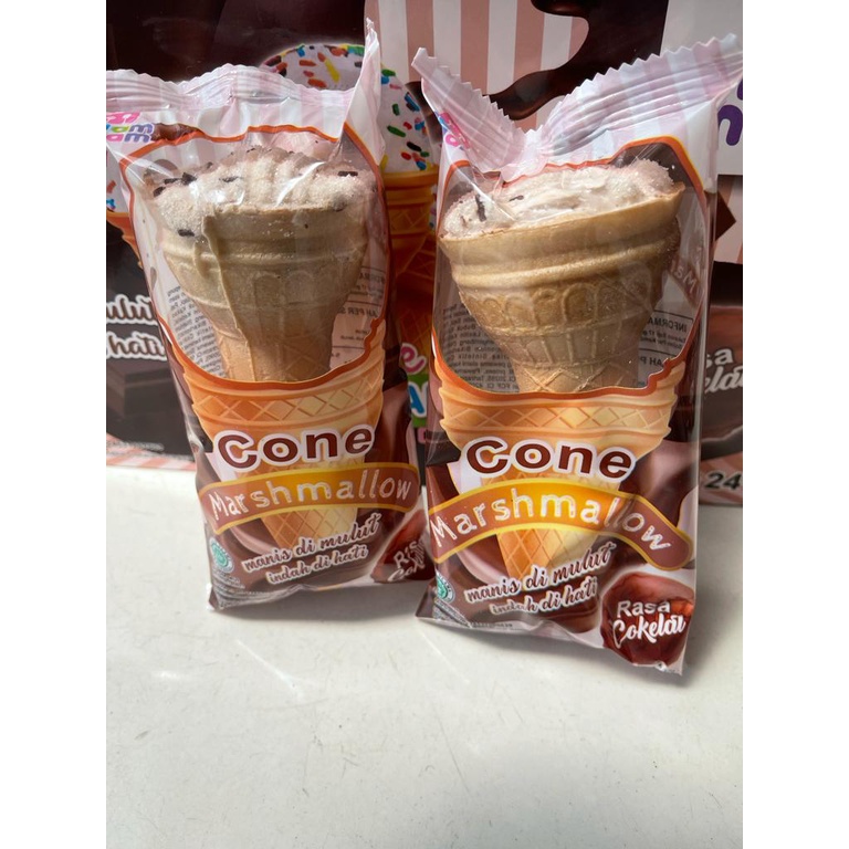 MARSHMALLOW Cone manis dan Legit |marshmallow rasa Coklat