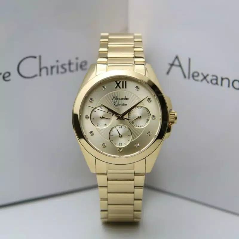 Jam Tangan Alexander Christie Wanita Gold ac2899