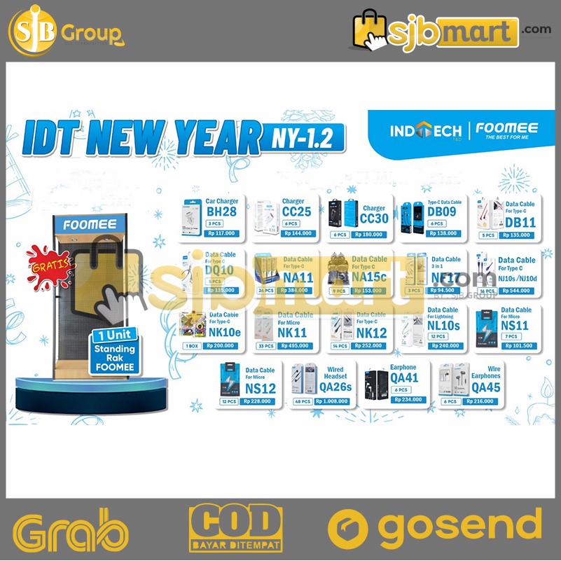 Paket Rak Foomee Sedang + Paket Aksesoris