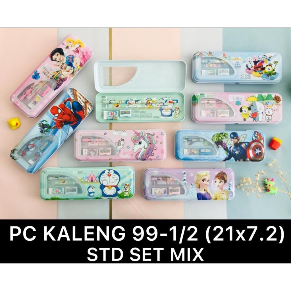 

tempat pensil kaleng lpy 99-1/2 vanco kaleng isi 21x 7.2 cm