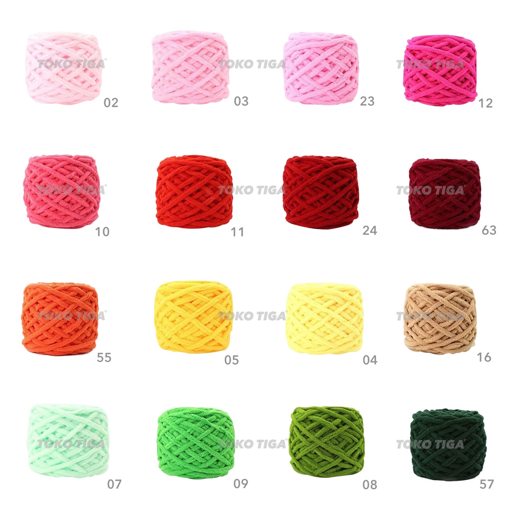 Benang Rajut Handuk / Chunky Chenille Yarns Import - 1 (CH8)