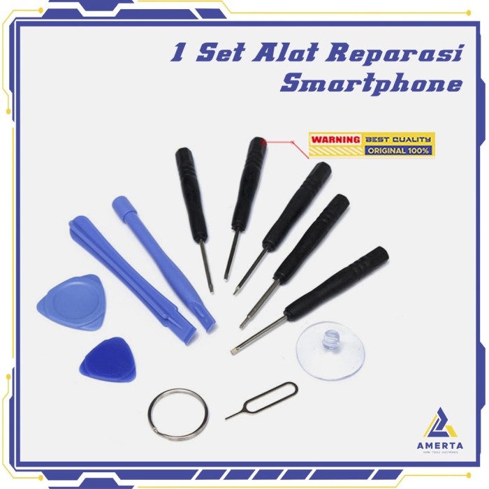 Alloet Peralatan Reparasi Smartphone 11 in 1 Repair Tools Set