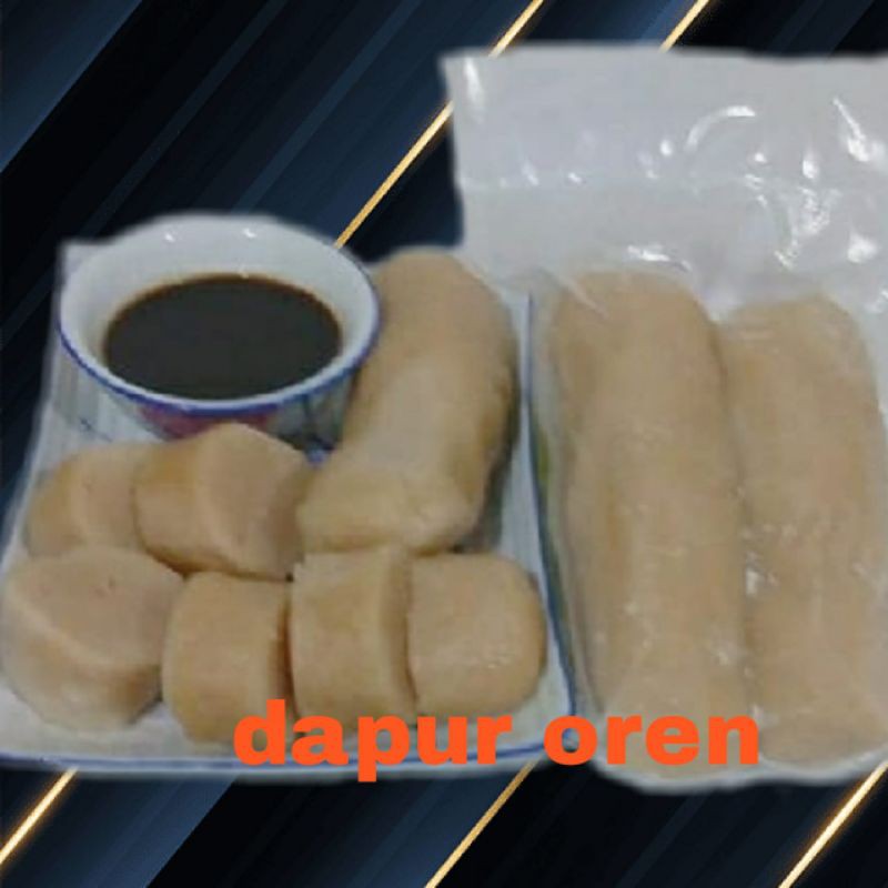 

Pempek Lenjer Potong (Besar) Ikan Tenggiri mix Gabus + Cuko (550gr) Vacum Frozen