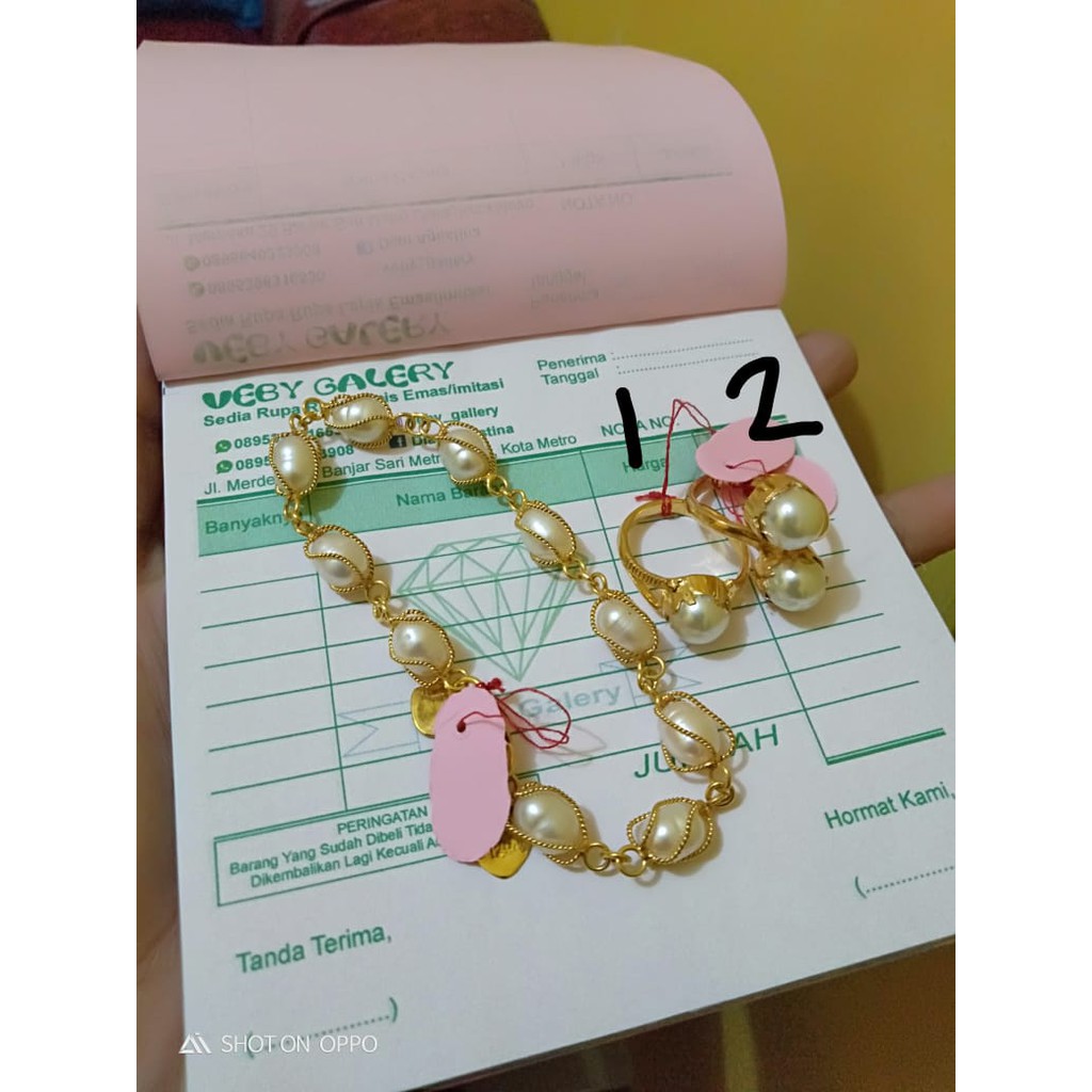 set gelang cincin bisa satuan