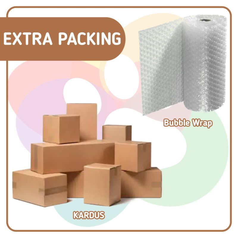 

Tambahan Packing Bubble Wrap (Wajib Untuk Kaleng dan Barang Rentan Pecah Lainnya) / Bubble Wrap