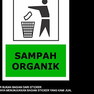 Stiker Rambu Tempat Sampah Organik Shopee Indonesia