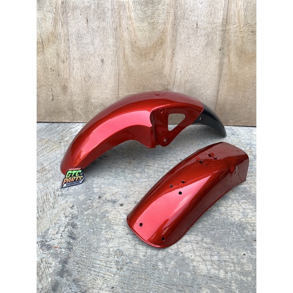 Spakbor slebor yamaha rx king warna set depan belakang besi-Merah