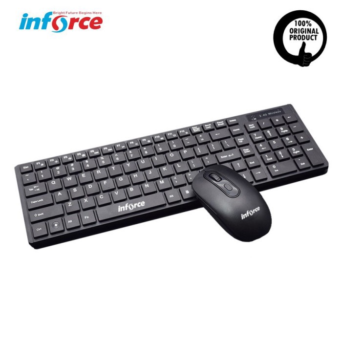 MOUSE KEYBOARD WIRELESS COMBO INFORCE KM1919