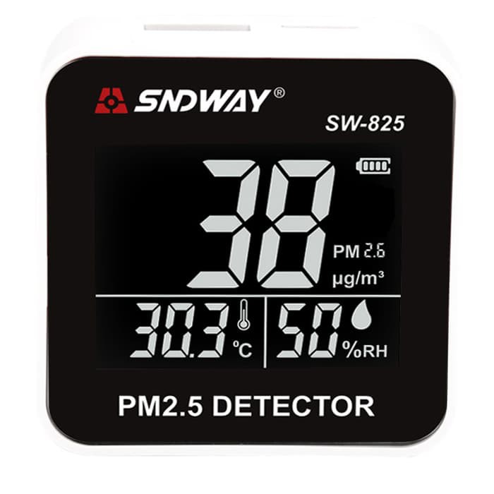 DSA     Quality Monitor SNDWAY SW-825 Digital Air Quality Monitor Laser PM2.5 .