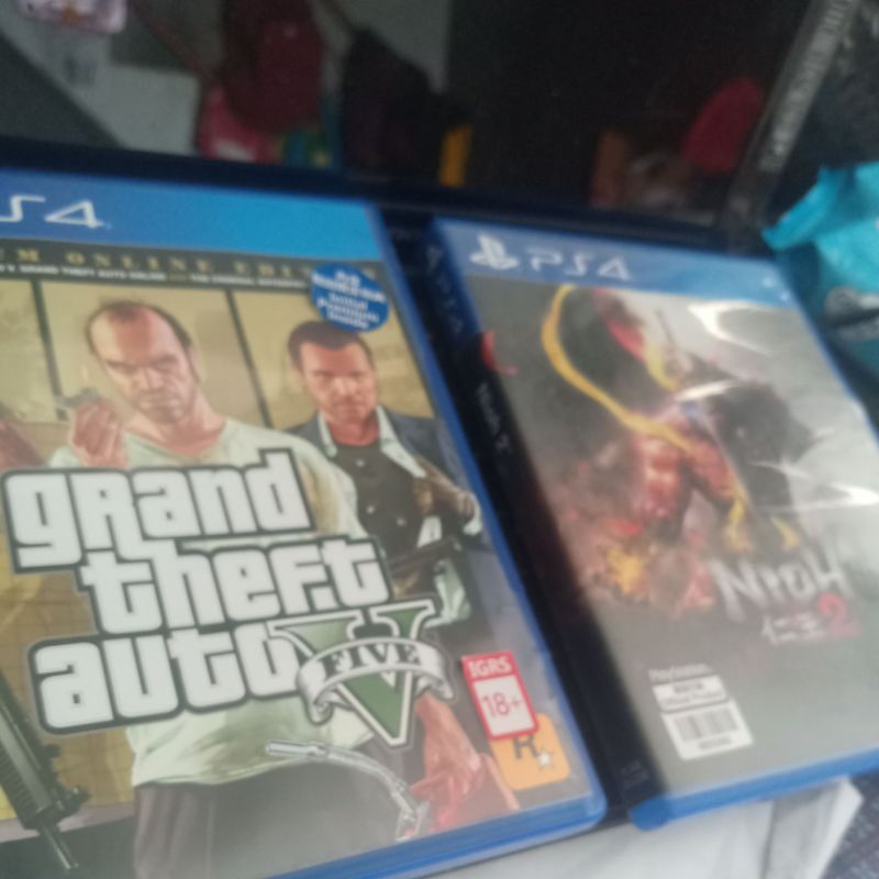 GTA v + Nioh 2 Soul game ps4 borongan Bd ps 4