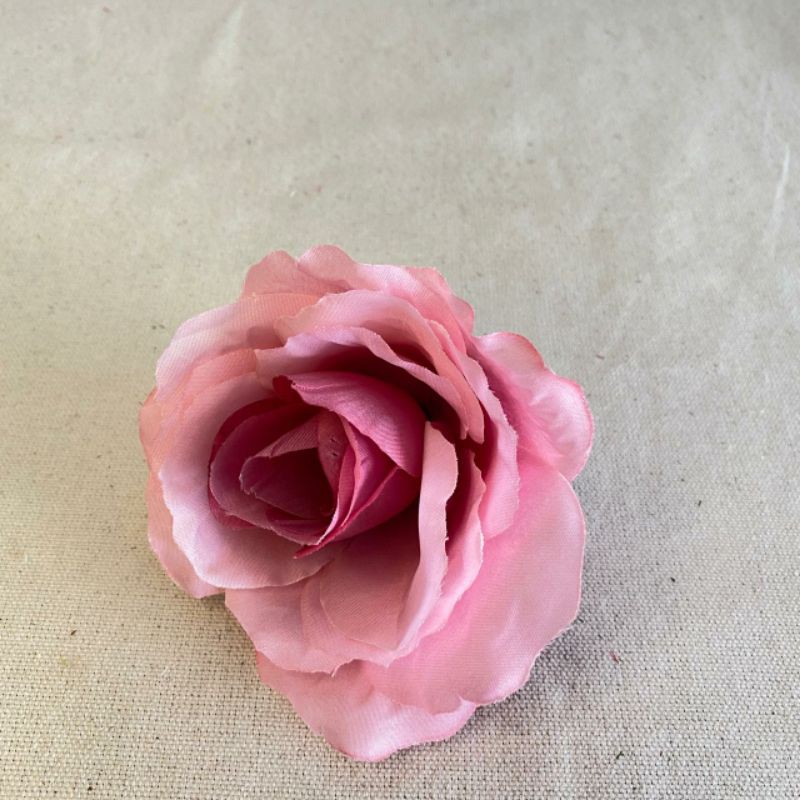 Kuntum Bunga Mawar Rose Italy (satuan) Bunga Artificial / Bunga Plastik / Bunga Dekorasi /Pernikahan-Burgundy