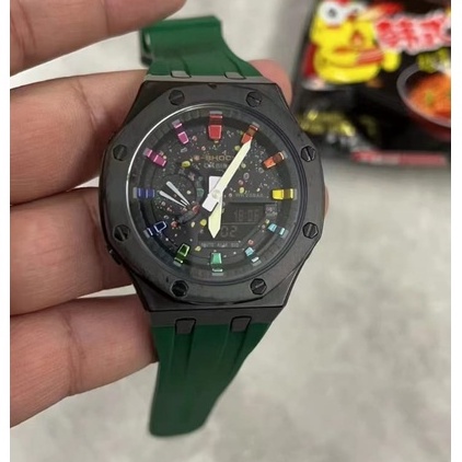 G-Shock GM2100 CasiOak AP Modification Kit 3rd Gen steel Case &amp; Rubber Strap