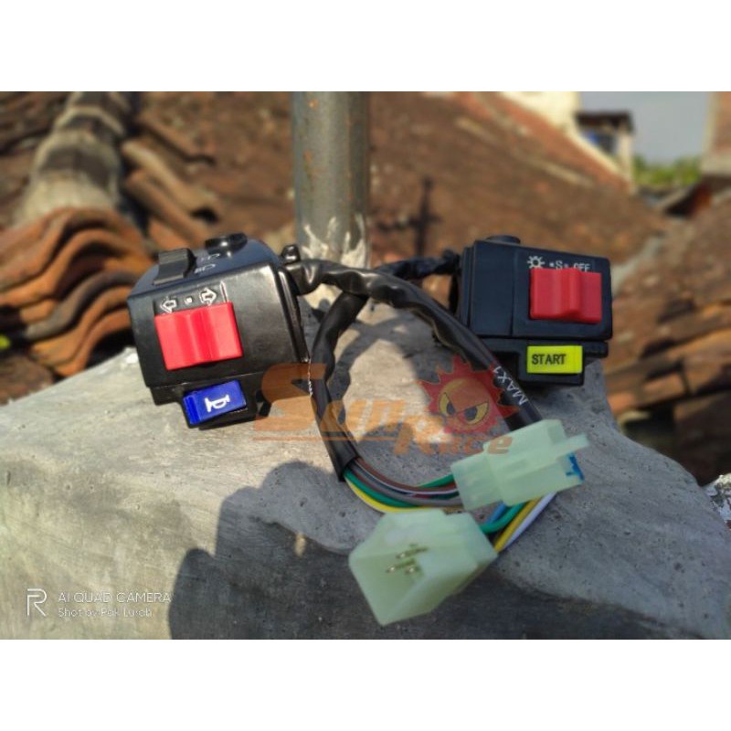 SAKLAR HOLDER KANAN KIRI SET SUZUKI RC100 RC 100 RC 80 RC80 BRAVO CRISTAL CRYSTAL