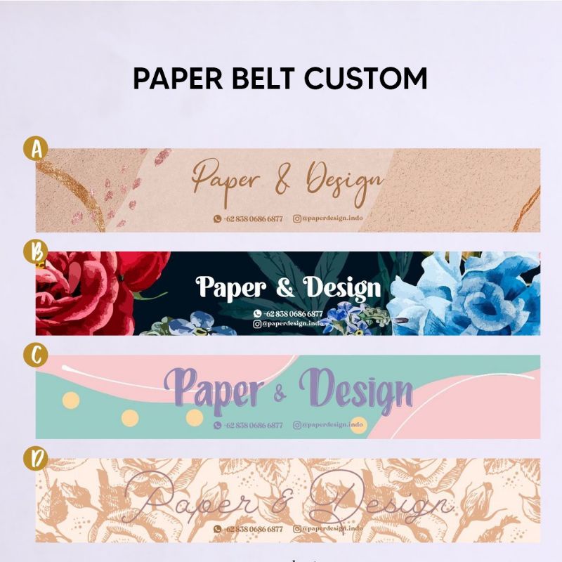 

Paperbelt / Paper Sleeve / Label Segel Box / Label Lebaran / Paper belt