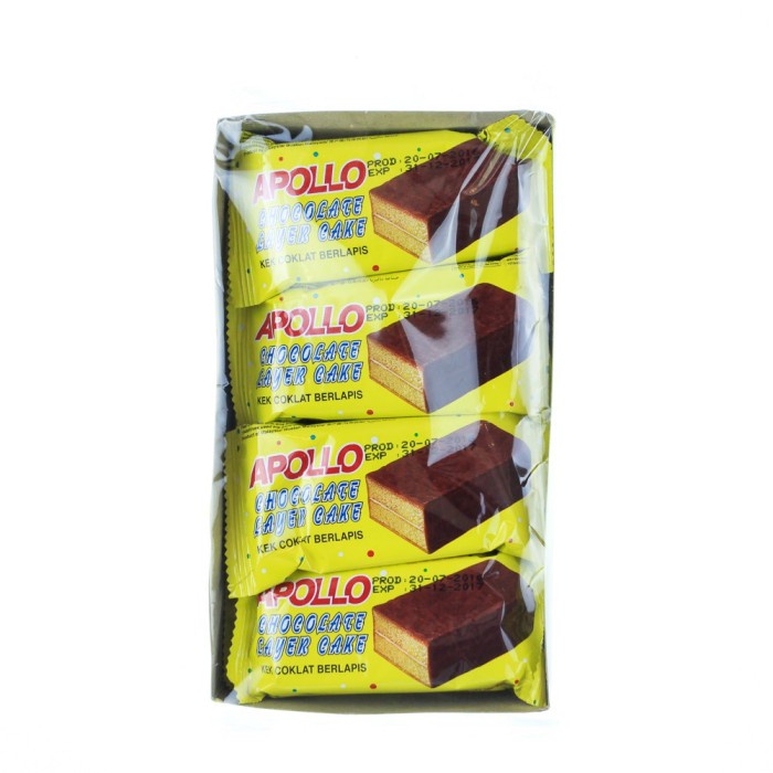 APOLLO COKLAT LAYER CAKE 8X18G/BOX