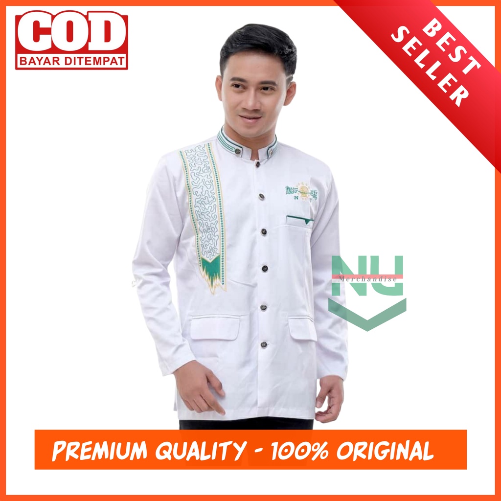 Jasko / Jas Koko Pria Dewasa / Koko NU / Baju Koko NU / Jas Koko Putih / Jas NU / Jasko NU / Jas Kok