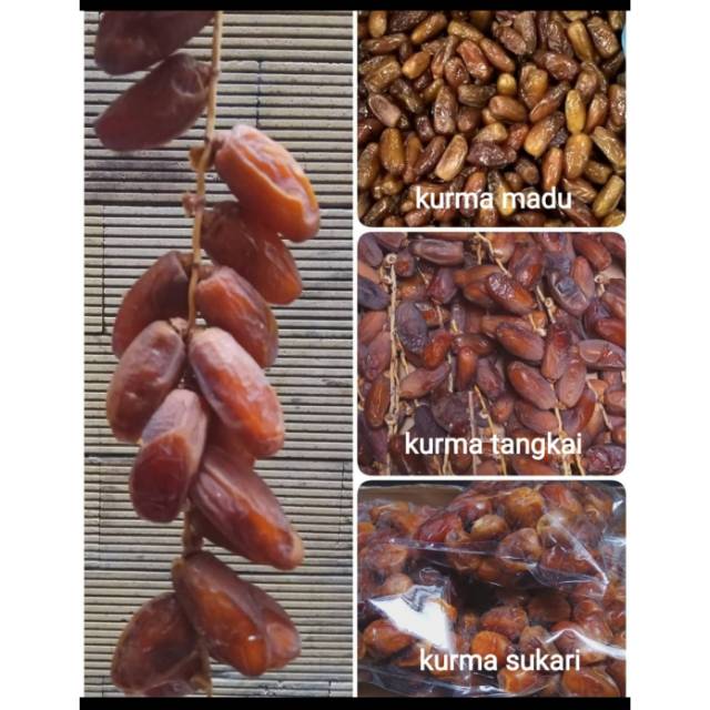 

Kurma Khalas, Madu, Sukari, Tangkai dan Ajwa Super