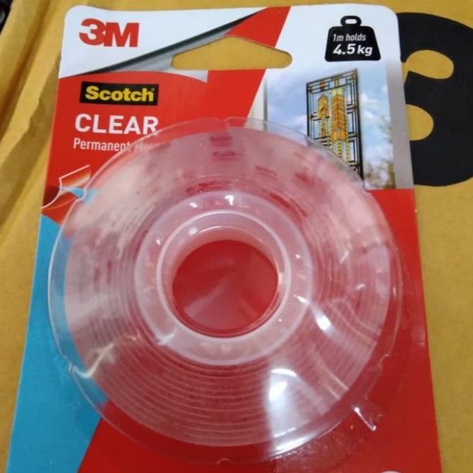

Keluaran Terbaru.. 3M Scotch clear permanent mounting tape Double Tape VHB Mounting TRANSPARAN Clear 21 mm x 2 M ST8