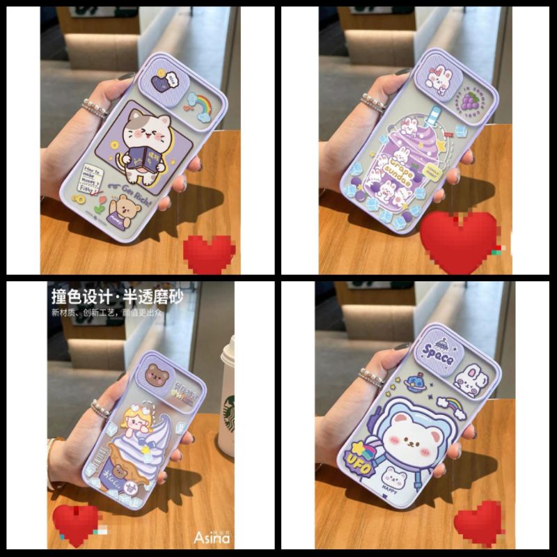 CASE CASSING SLIDE PELINDUNG KAMERA KARAKTER ALL TYPE