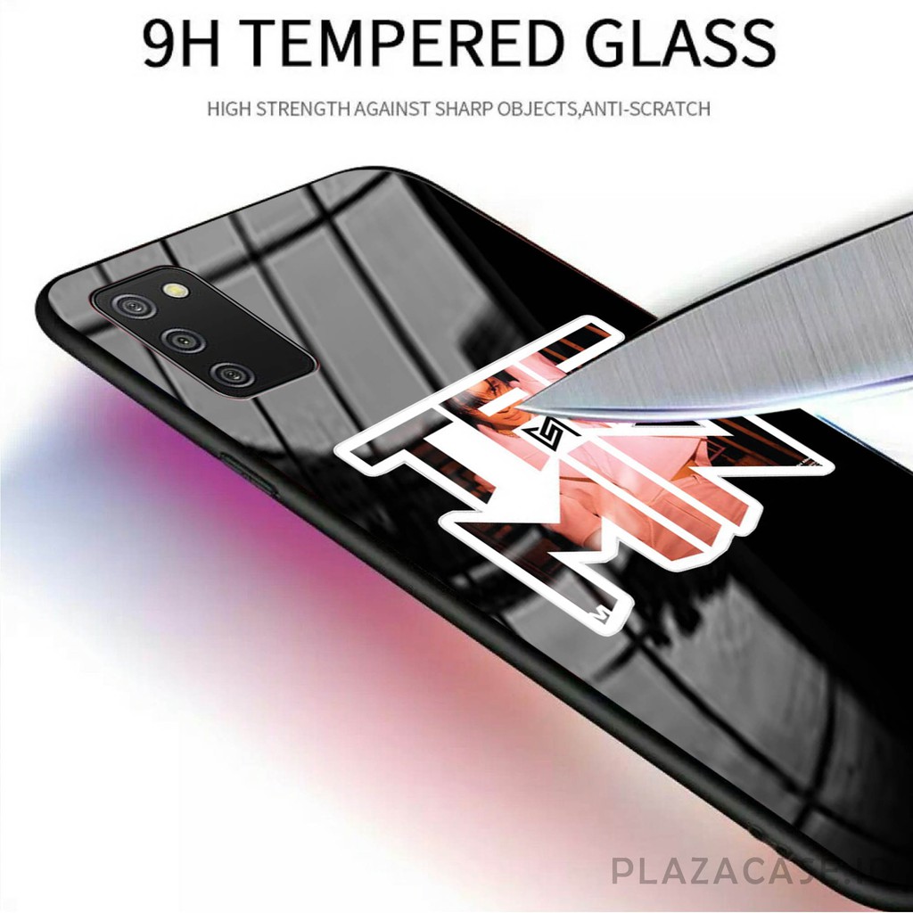 Softcase Glass SuperM [K85] for All Type SAMSUNG A02S A12 A11 M11 A21S M31 A50 RENO 5 RENO 4F 9C 9A