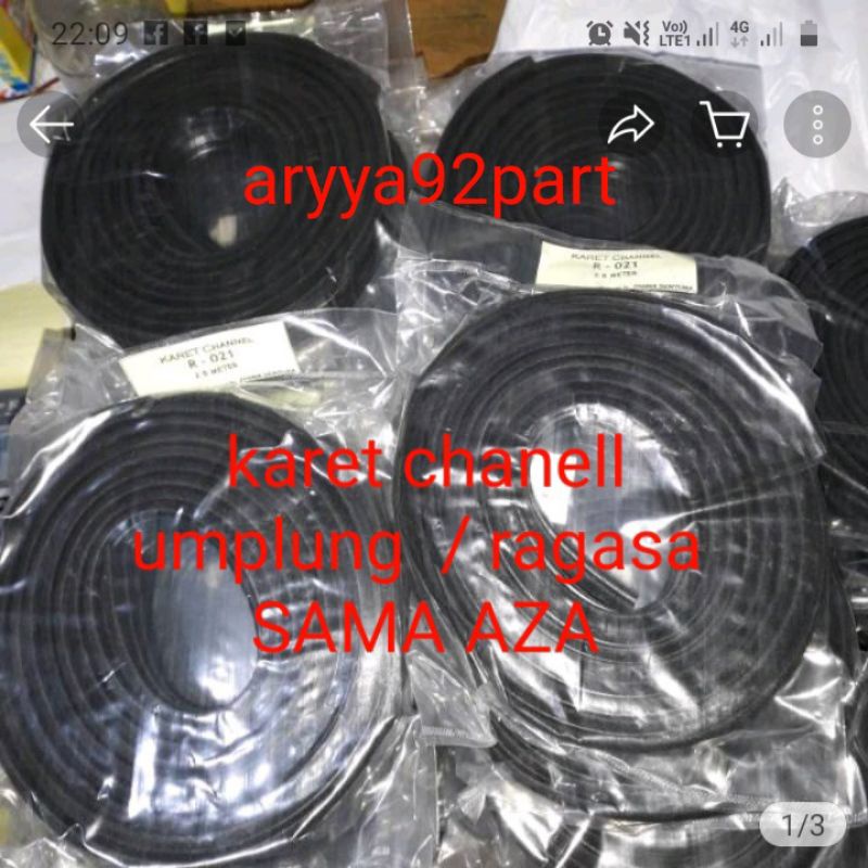 karet chanell atau rel kaca umplung / RAGASA YG MUTER KACA PINTU harga PERBIJI..1 SET UTK 1 PINTU