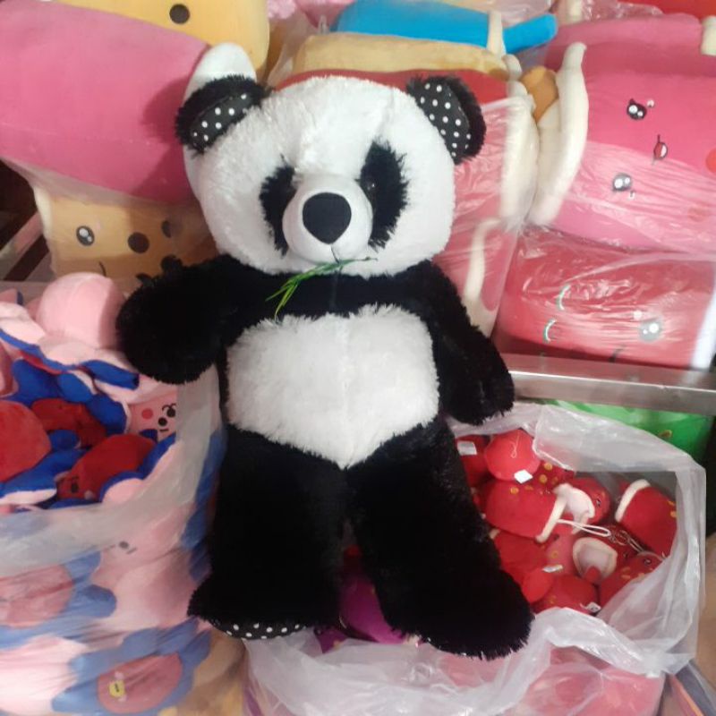 0Boneka Panda Hitam Putih XL Tinggi 60 CM