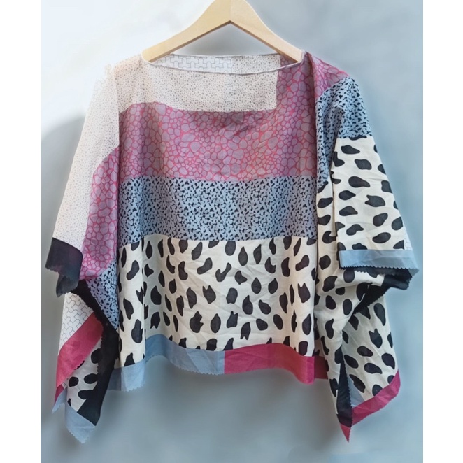 Outer Scarf Rayon / Cardigan Rayon / Outer Rayon/OUTER SCARF CROP TOP