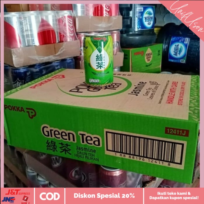 

⭐COD⭐ Pokka Green Tea Jasmine 300Ml x 24 Klg