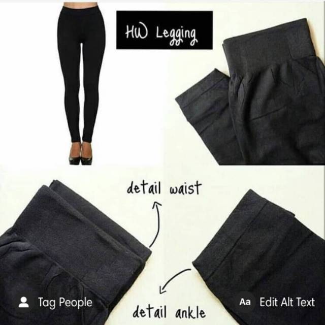 LEGGING HITAM POLOS